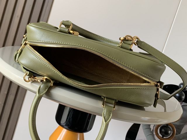 Loewe original calfskin amazona 23 cropped bag A039N23 olive
