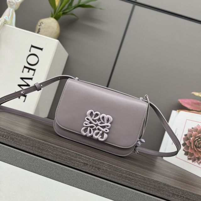 Loewe original calfskin mini goya shoulder bag A896W55 light purple