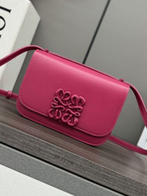 Loewe original calfskin mini goya shoulder bag A896W55 rose red