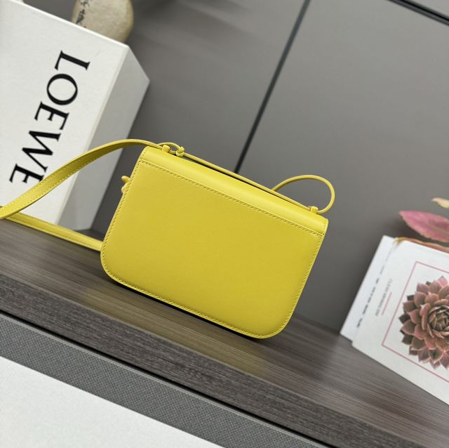 Loewe original calfskin mini goya shoulder bag A896W55 yellow
