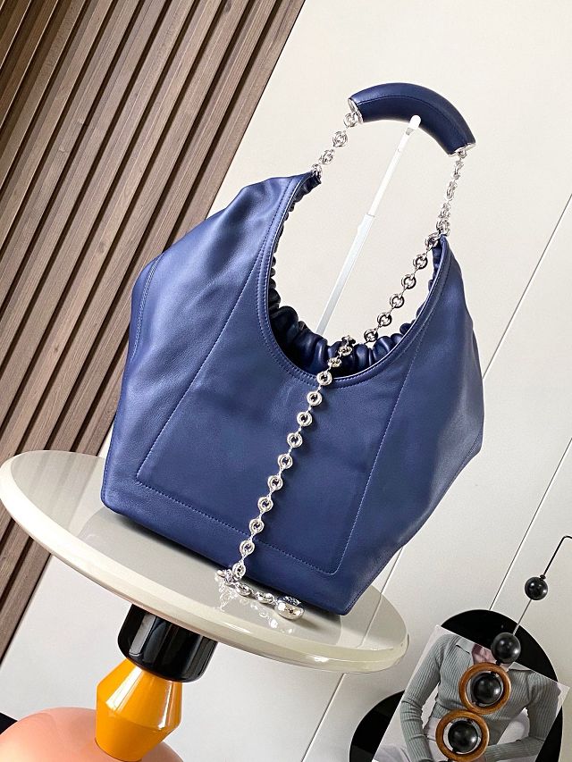 Loewe original lambskin medium squeeze bag A914Q37 blue