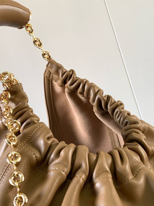 Loewe original lambskin medium squeeze bag A914Q37 sahara