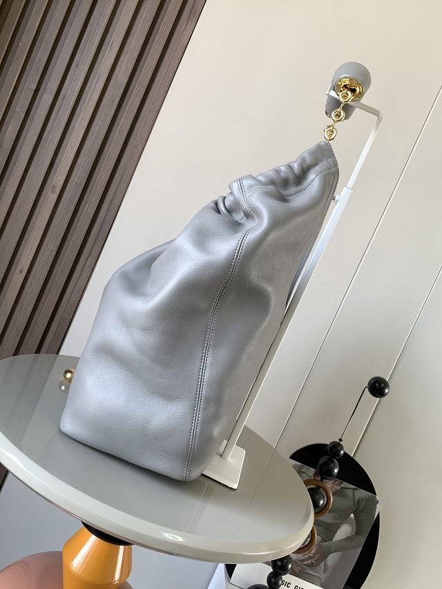Loewe original lambskin medium squeeze bag A914Q37 grey