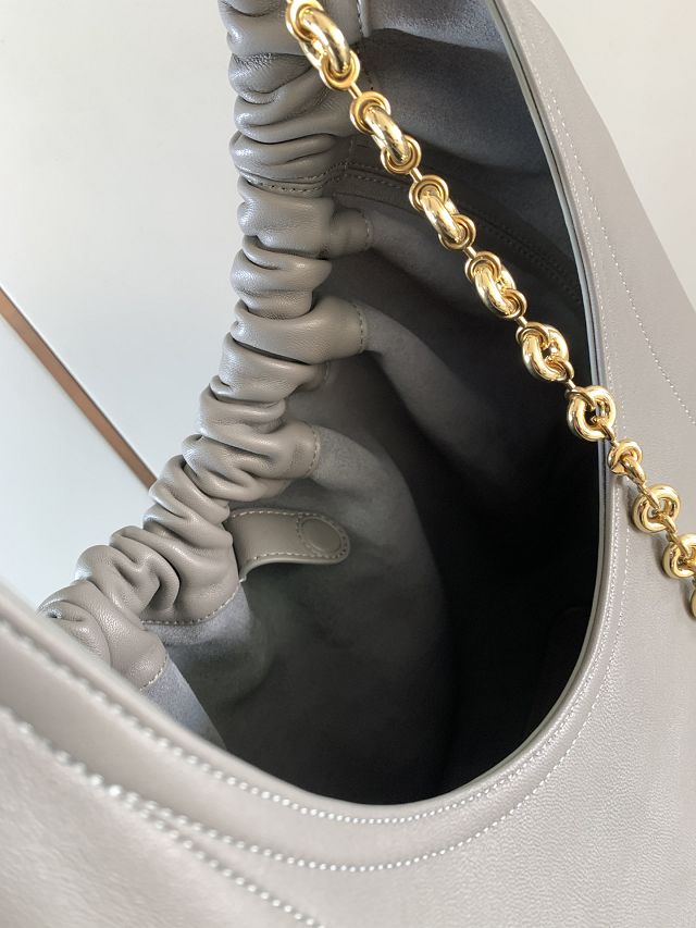 Loewe original lambskin medium squeeze bag A914Q37 grey