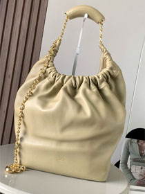 Loewe original lambskin medium squeeze bag A914Q37 light green