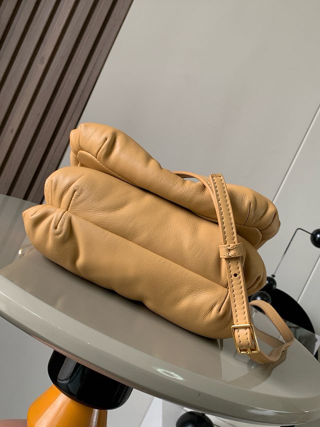 Loewe original lambskin mini goya puffer bag A896W56 sahara