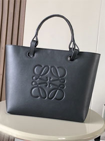 Loewe original calfskin  medium anagram tote bag A223T41 black
