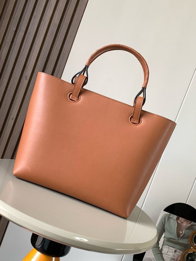 Loewe original calfskin  medium anagram tote bag A223T41 brown