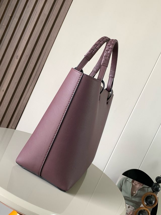 Loewe original calfskin  medium anagram tote bag A223T41 burgundy