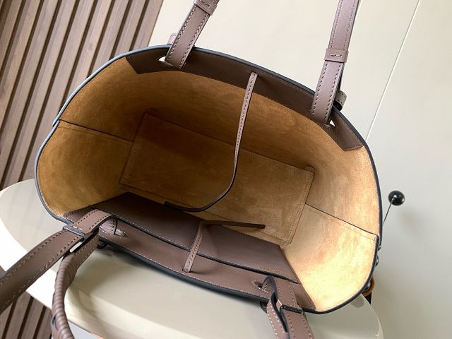 Loewe original calfskin medium anagram tote bag A223T41 grey