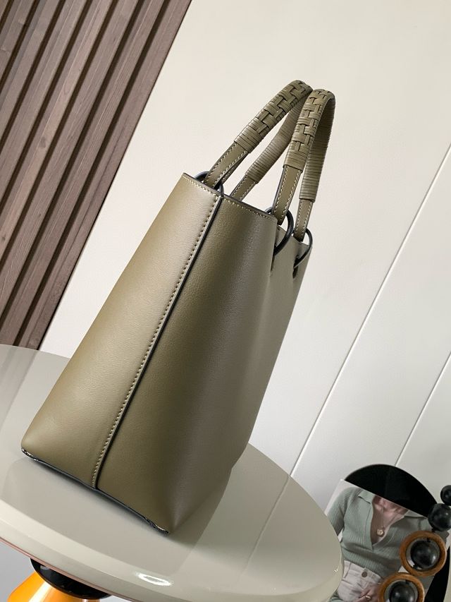 Loewe original calfskin  medium anagram tote bag A223T41 khaki green