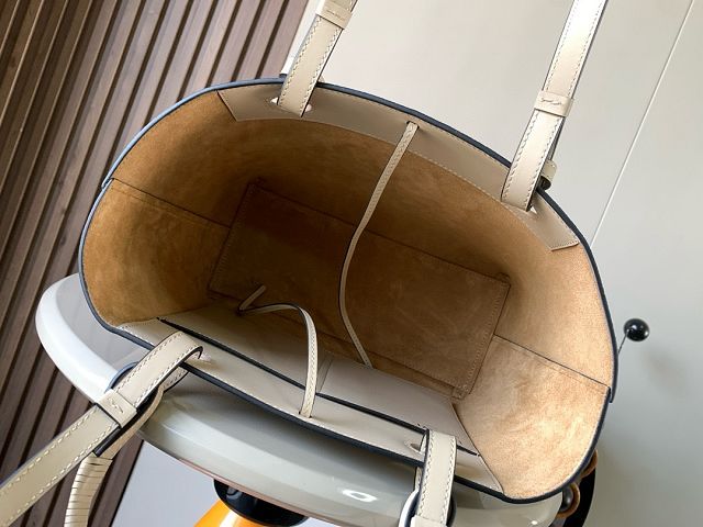 Loewe original calfskin medium anagram tote bag A223T41 white