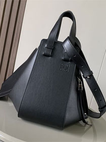 Loewe original calfskin medium hammock bag A538S35 black