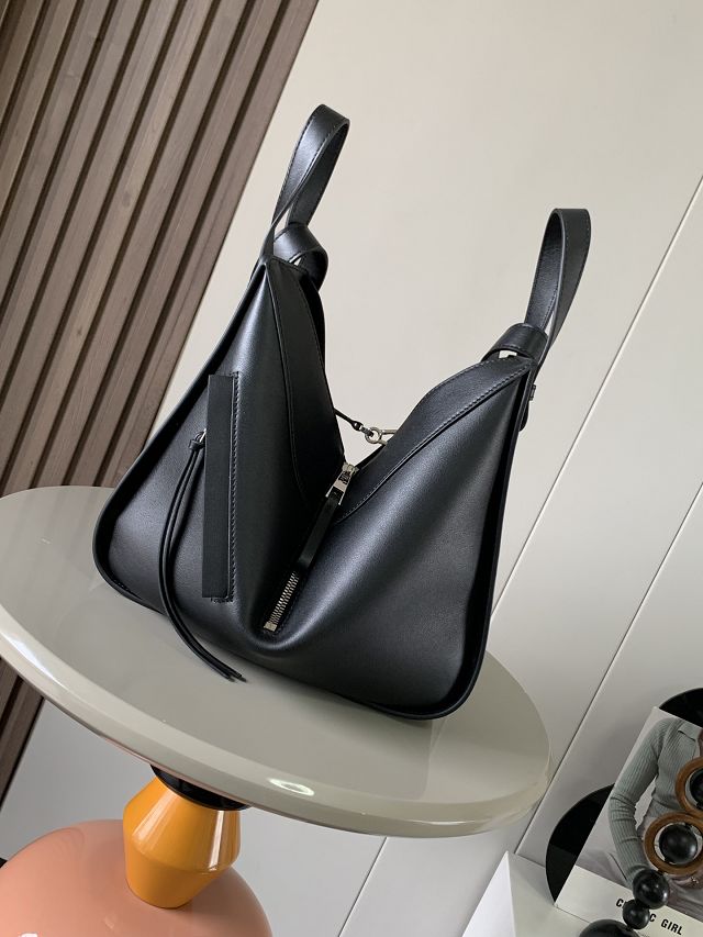Loewe original calfskin medium hammock bag A538S35 black
