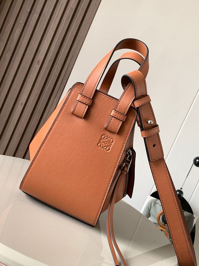 Loewe original calfskin small hammock bag A538H13 brown