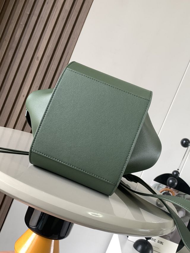 Loewe original calfskin small hammock bag A538H13 dark green