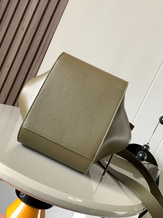 Loewe original calfskin small hammock bag A538H13 khaki green