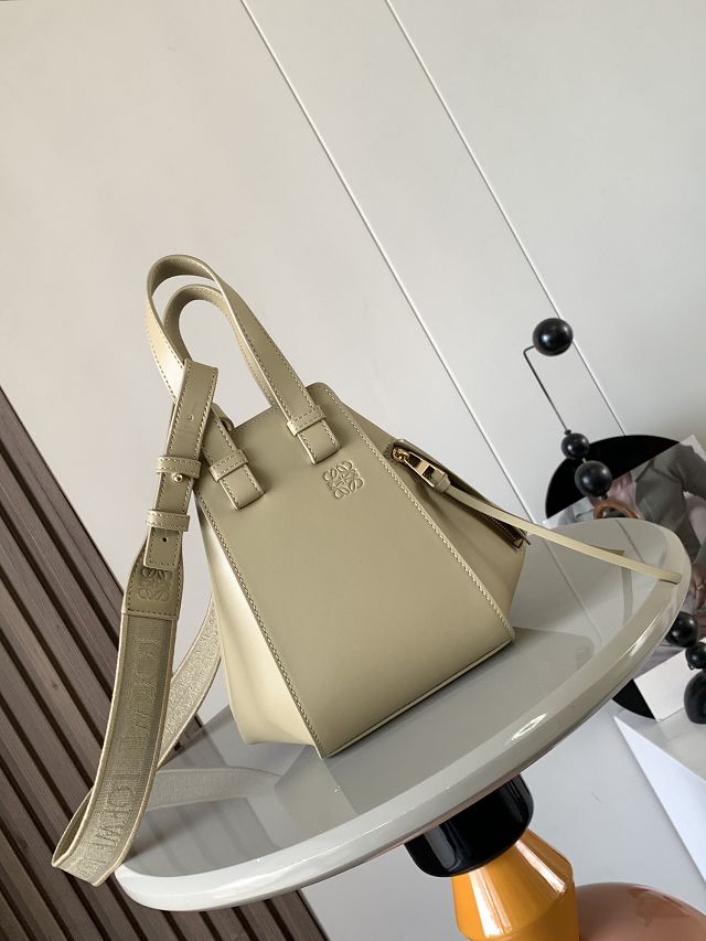 Loewe original calfskin small hammock bag A538H13 light green 