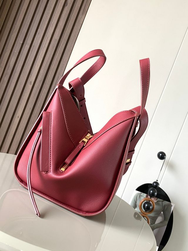 Loewe original calfskin small hammock bag A538H13 wine