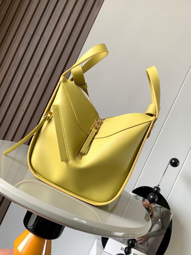 Loewe original calfskin small hammock bag A538H13 yellow