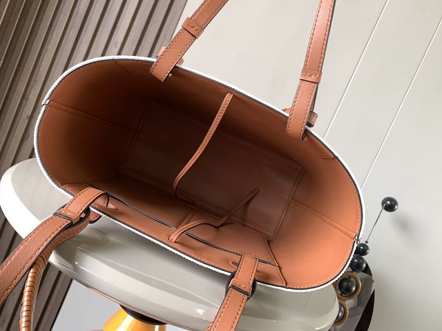 Loewe original cotton medium anagram tote bag A223T41 white