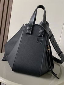 Loewe original grained calfskin medium hammock bag A538S35 black