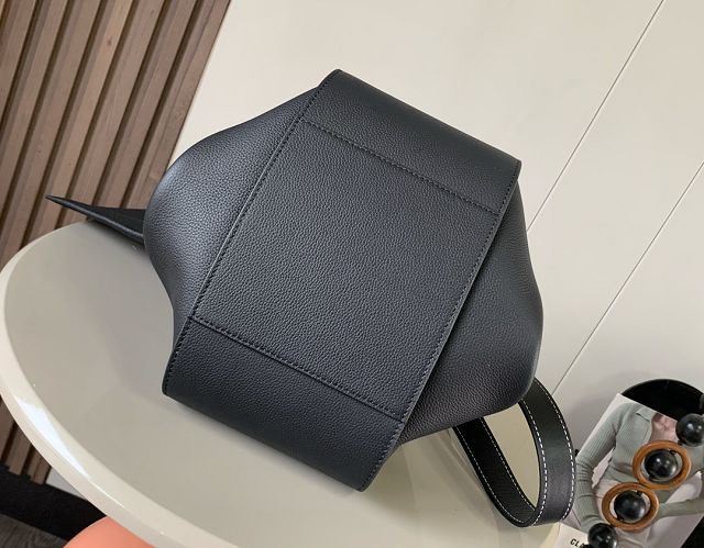 Loewe original grained calfskin medium hammock bag A538S35 black