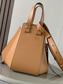 Loewe original grained calfskin medium hammock bag A538S35 caramel