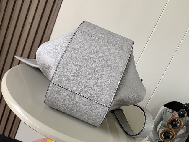 Loewe original grained calfskin medium hammock bag A538S35 grey