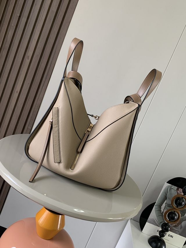 Loewe original grained calfskin medium hammock bag A538S35 grey