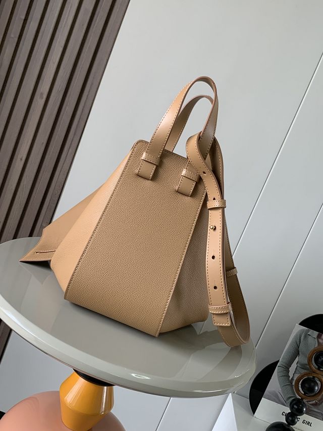 Loewe original grained calfskin medium hammock bag A538S35 toffee