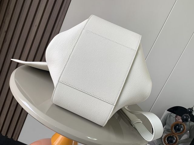 Loewe original grained calfskin medium hammock bag A538S35 white