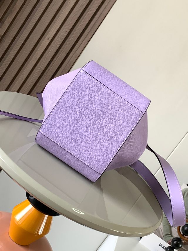 Loewe original grained calfskin small hammock bag A538H13 purple