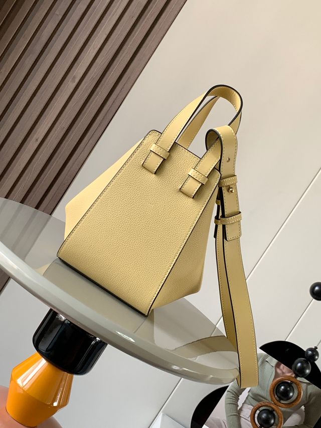 Loewe original grained calfskin small hammock bag A538H13 yellow