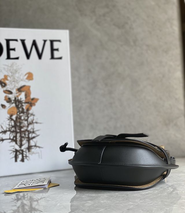 Loewe original calfskin mini gate dual bag A650N46 black