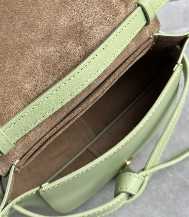 Loewe original calfskin mini gate dual bag A650N46 green