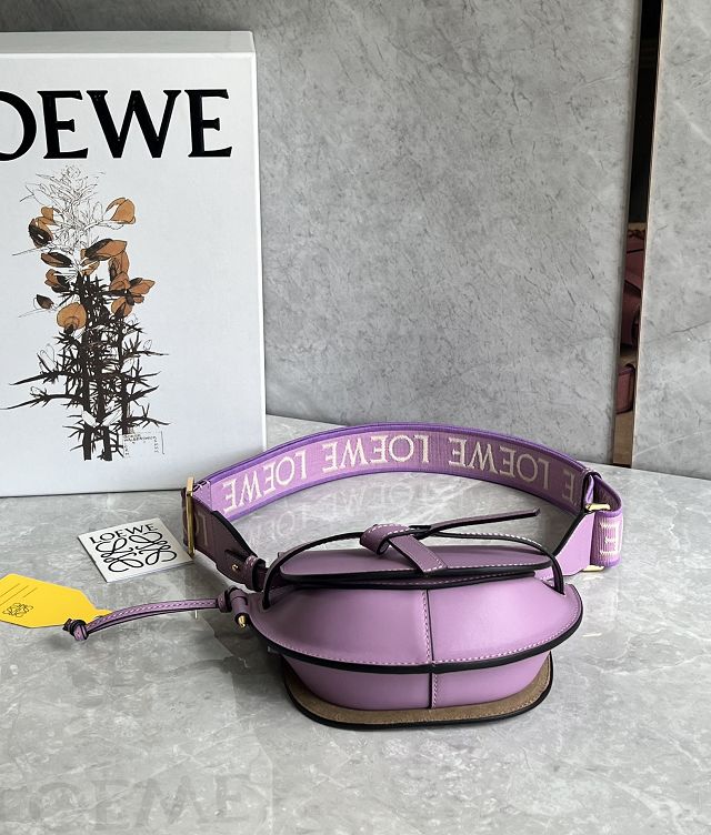 Loewe original calfskin mini gate dual bag A650N46 purple