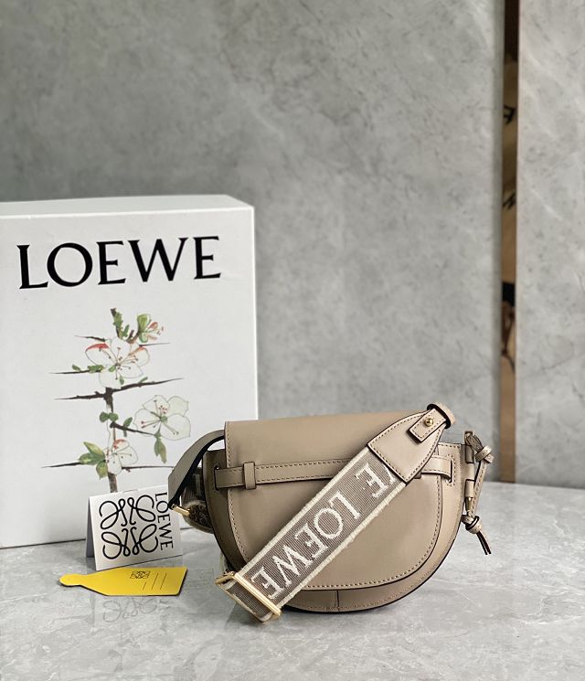 Loewe original calfskin mini gate dual bag A650N46 sand