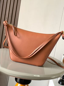 Loewe original calfskin mini hammock hobo bag A538G13 brown
