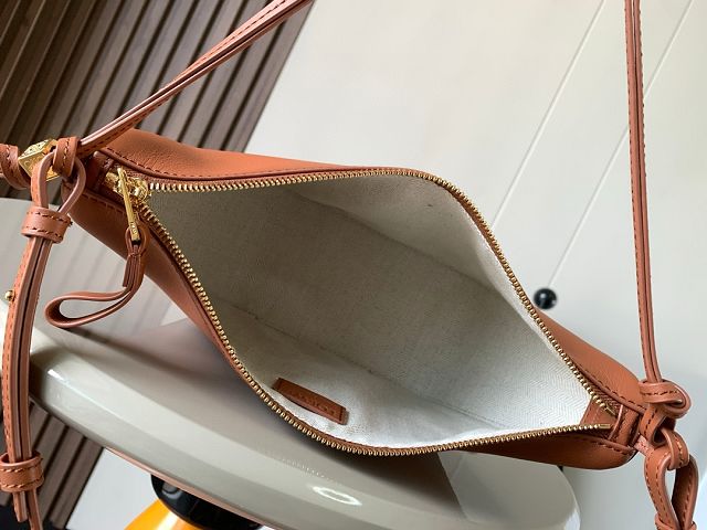Loewe original calfskin mini hammock hobo bag A538G13 brown