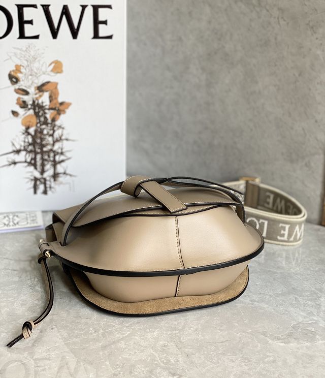 Loewe original calfskin small gate dual bag A650T20 sand