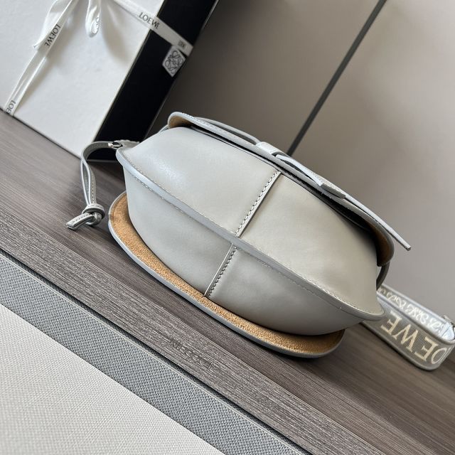 Loewe original calfskin small gate dual bag A650T20 light grey