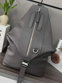 Loewe original calfskin convertible backpack B777W36 dark grey