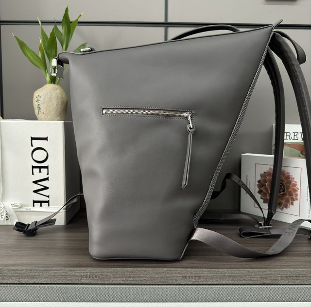 Loewe original calfskin convertible backpack B777W36 dark grey