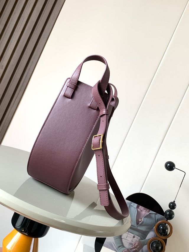Loewe original calfskin mini hammock shoulder bag A538G11 burgundy