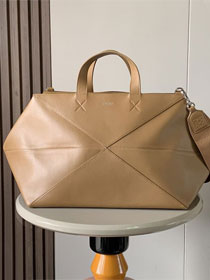 Loewe original calfskin puzzle fold duffle B510PUB toffee