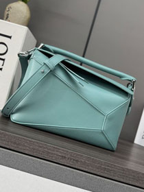Loewe original calfskin small puzzle bag A510P60 blue
