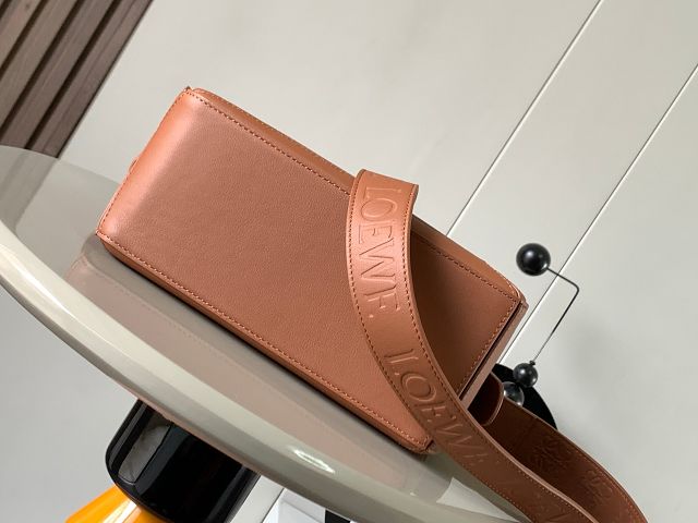 Loewe original calfskin small puzzle bag A510P60 brown