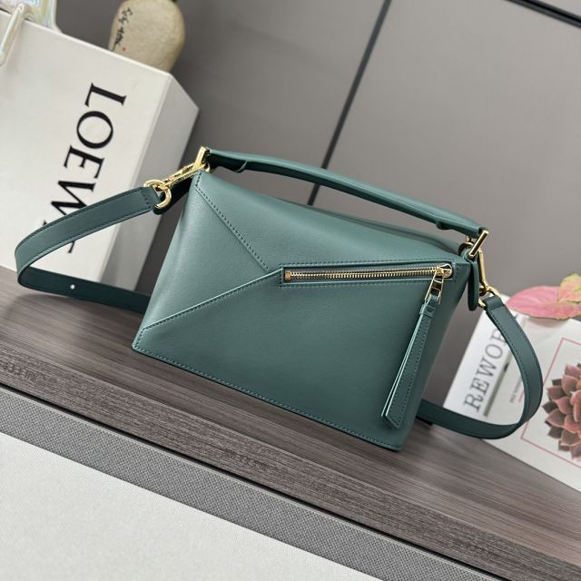 Loewe original calfskin small puzzle bag A510P60 dark blue