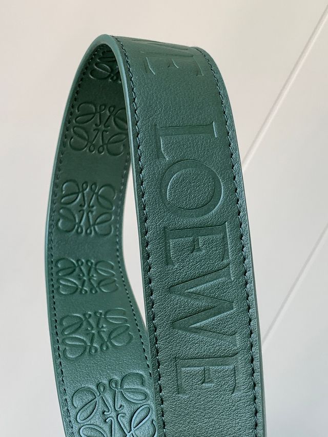 Loewe original calfskin small puzzle bag A510P60 green